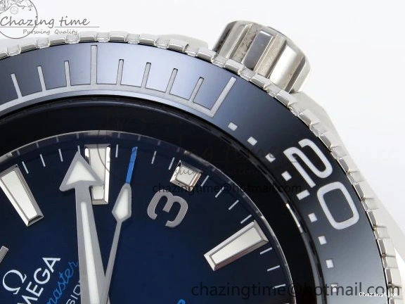0506 EasyCare SEAMASTER PLANET OCEAN 6000M ULTRA DEEP 45.5MM SS TF 1:1 BEST EDITION BLUE DIAL BLACK BEZEL ON SS BRACELET A 7760